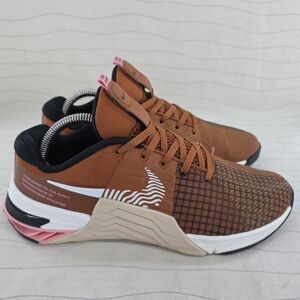 Nike Womens React Metcon 8 Dark Russet Shoes Sneakers DO9327-200 Size 9